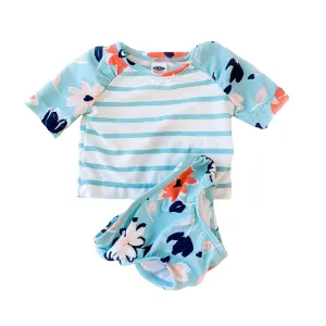 [0-3m] Old Navy Baby Girl Rash Guard 2-Piece Bathing Suit