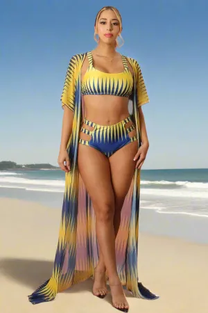 3-Piece Cut-Out Bikini Set