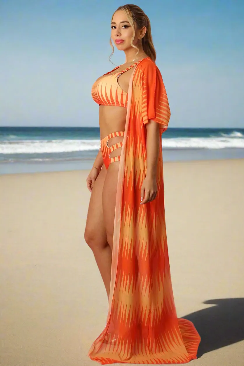 3-Piece Cut-Out Bikini Set
