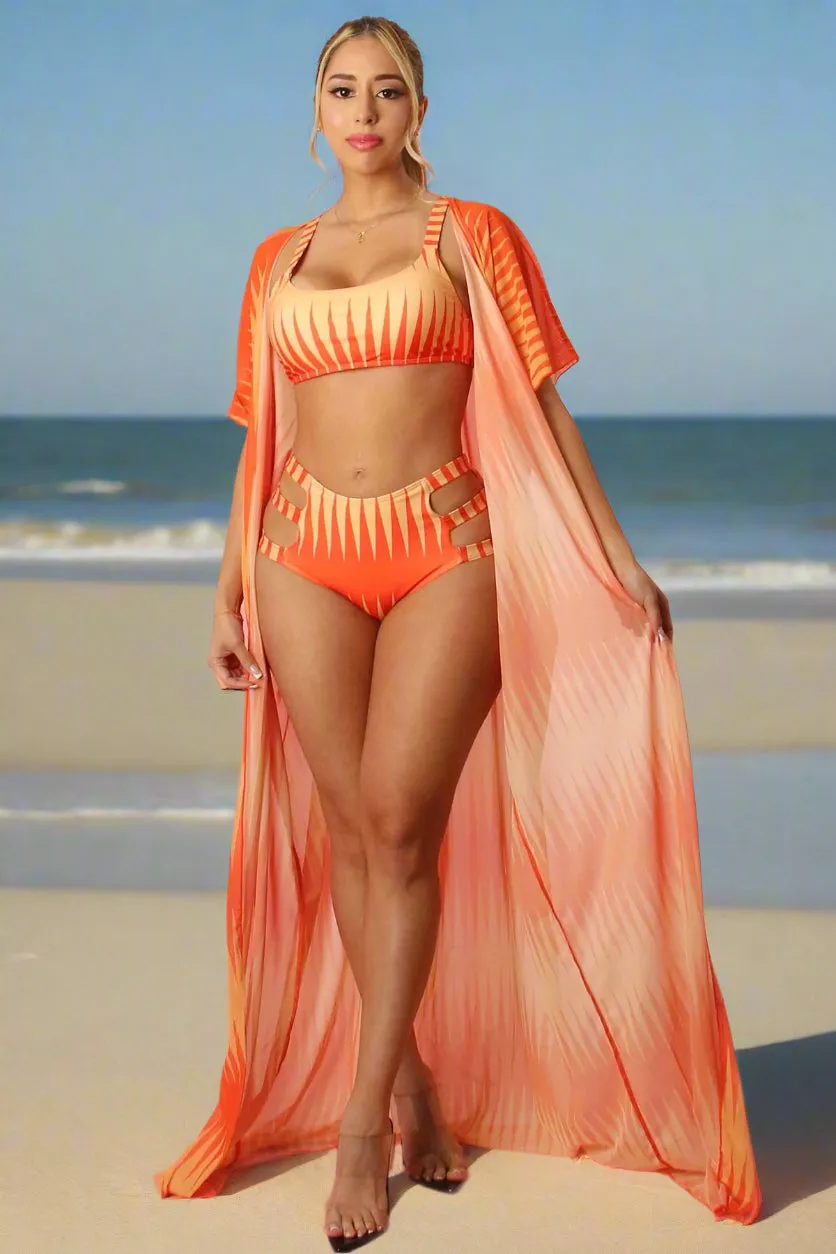 3-Piece Cut-Out Bikini Set