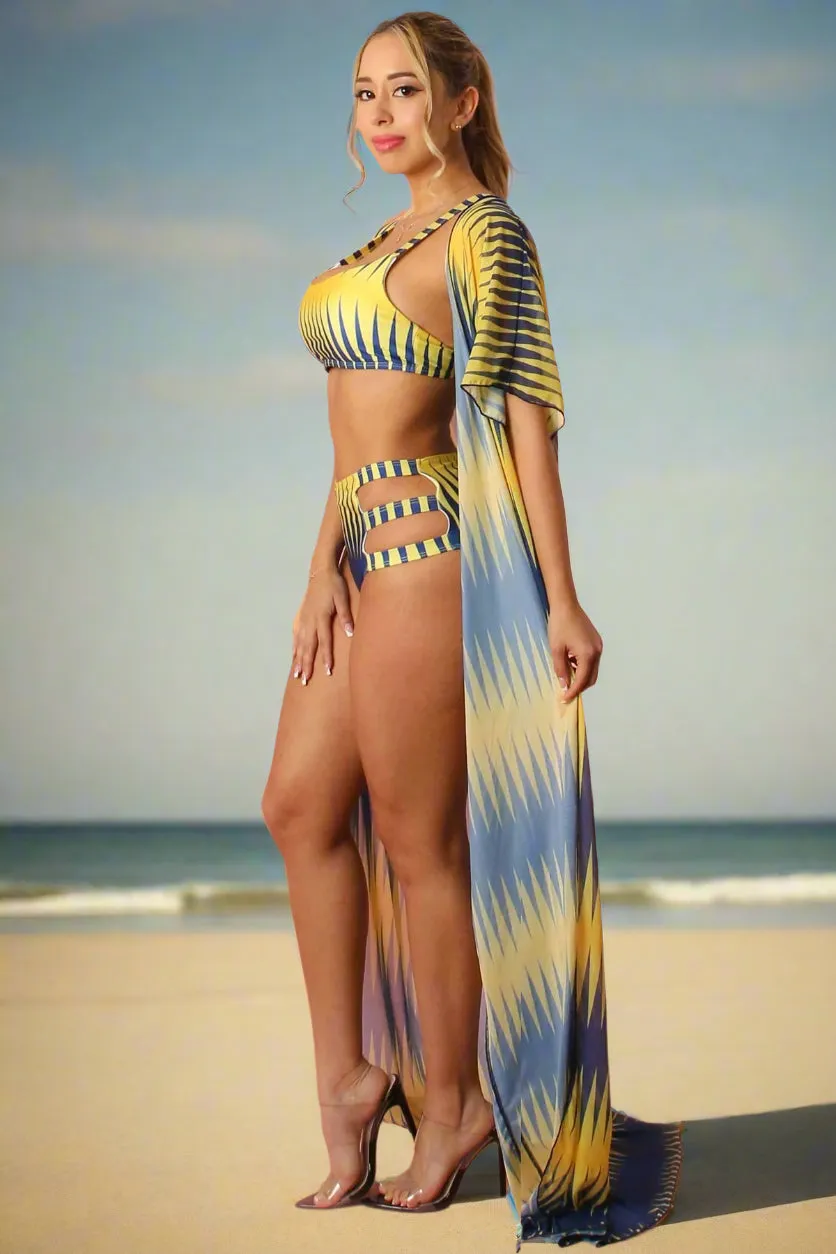 3-Piece Cut-Out Bikini Set