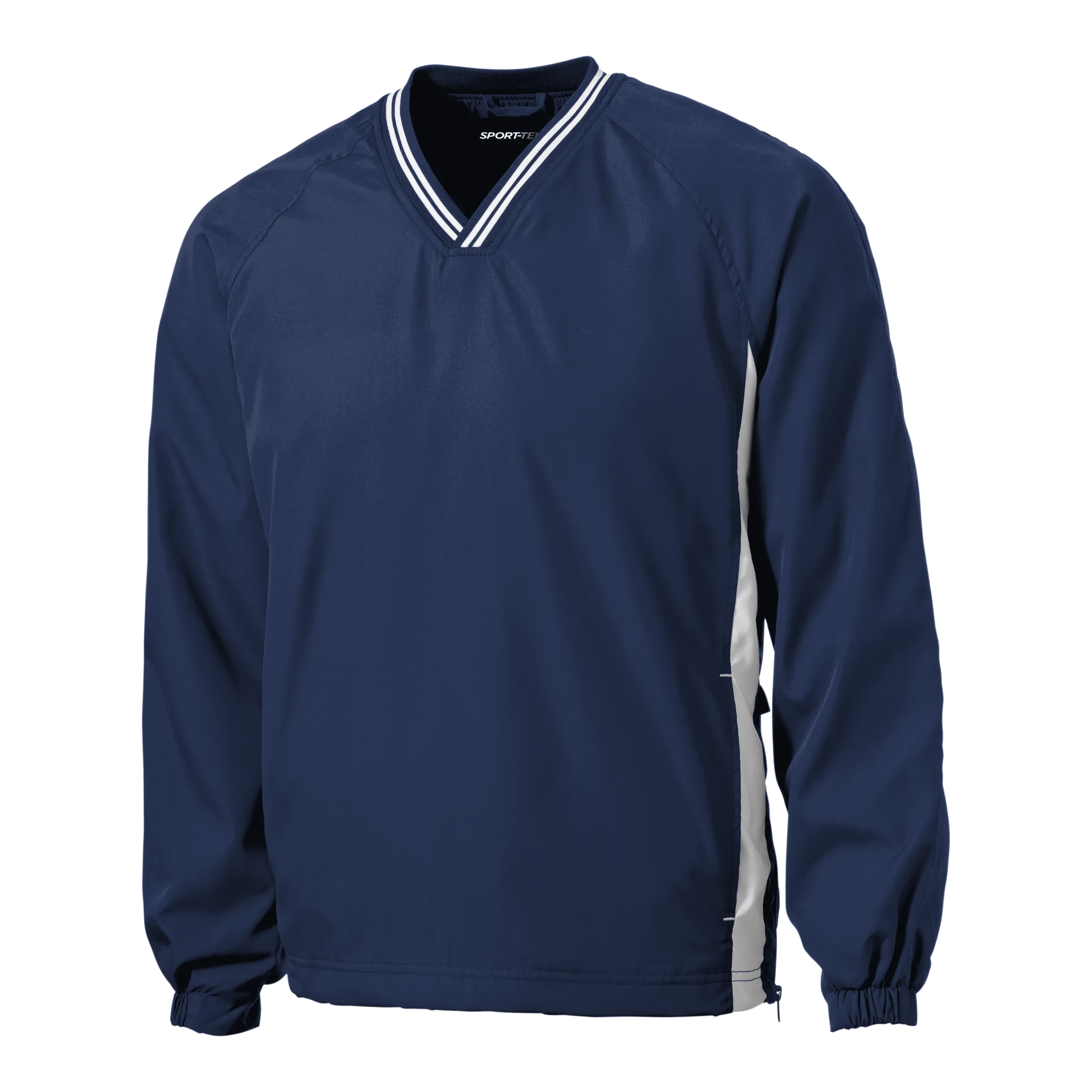 A1205M Mens Tipped V-Neck Raglan Wind Shirt