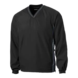 A1205M Mens Tipped V-Neck Raglan Wind Shirt