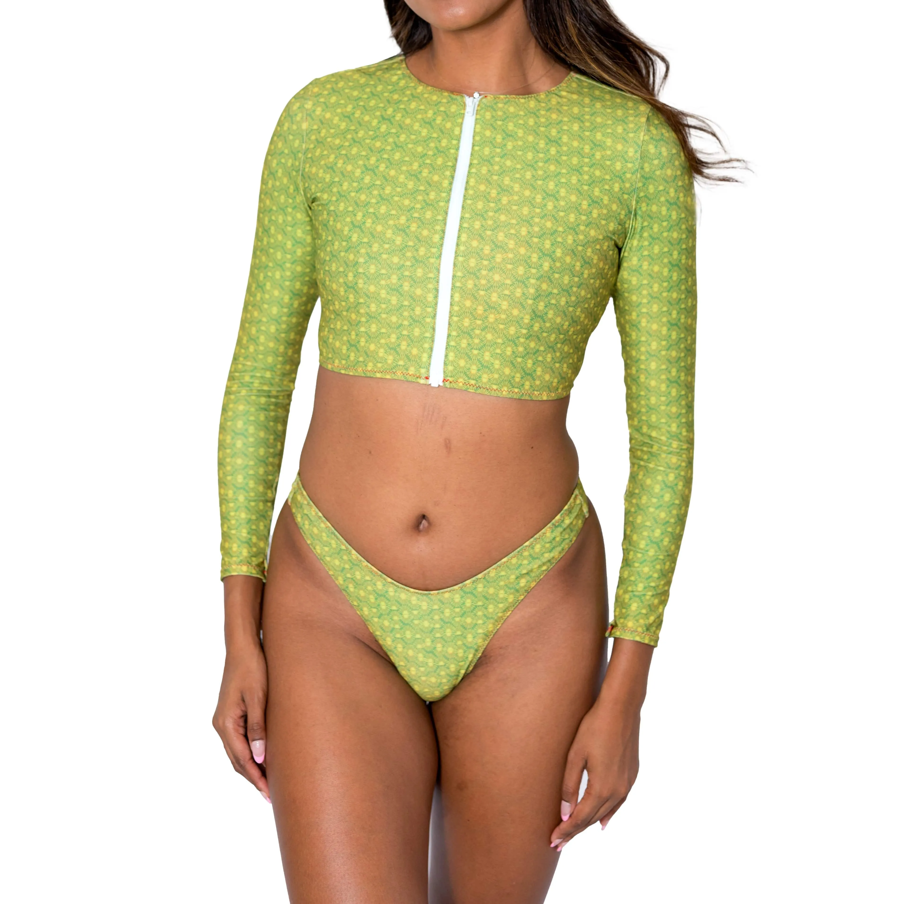 Aima Dora | Zip Up Short Rash Guard - UPV 50  sun protection