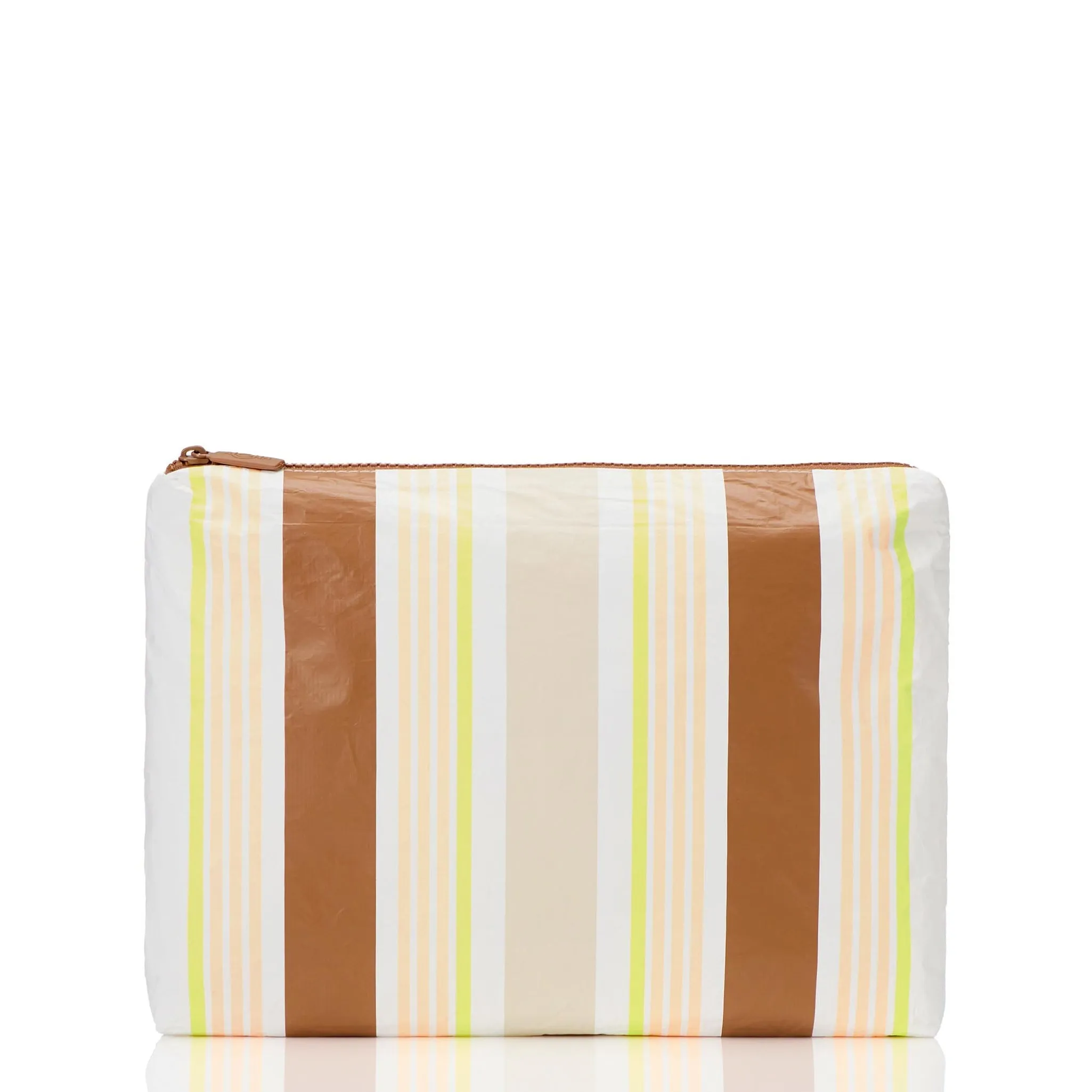 Aloha Collection Nice Stripes Mid Pouch-Toffee