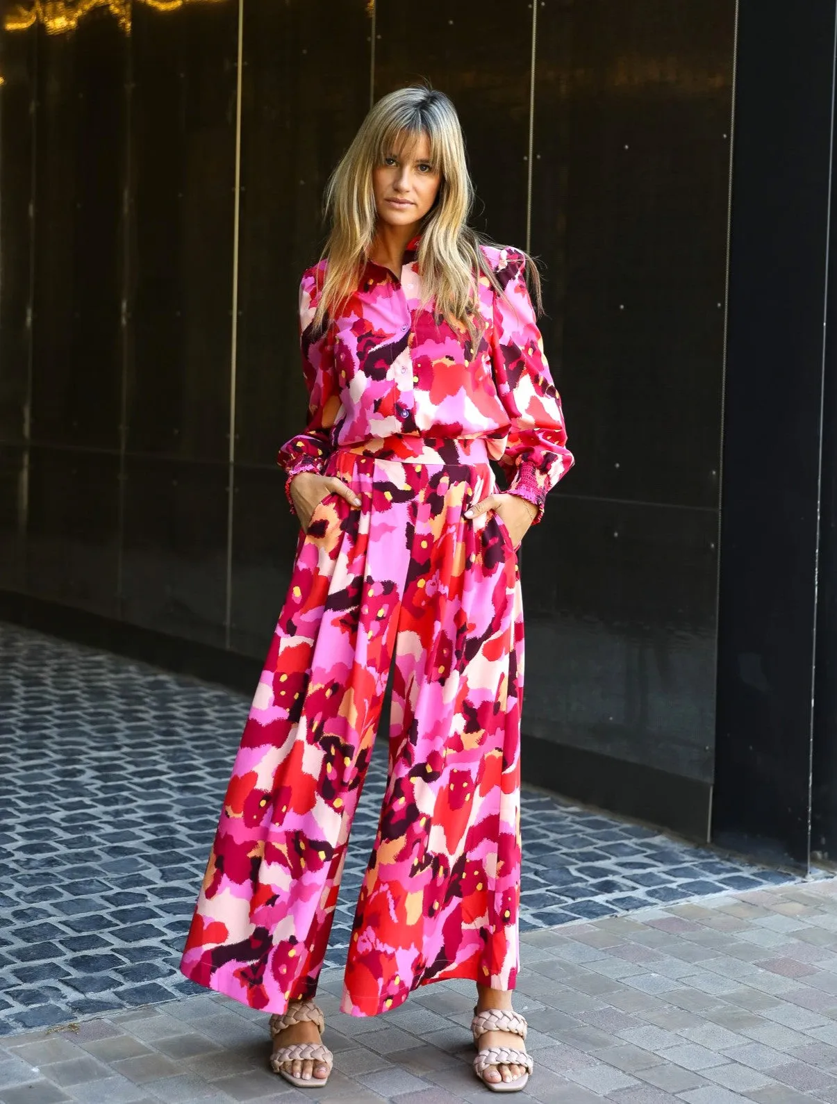 Alva Culottes - Red Print