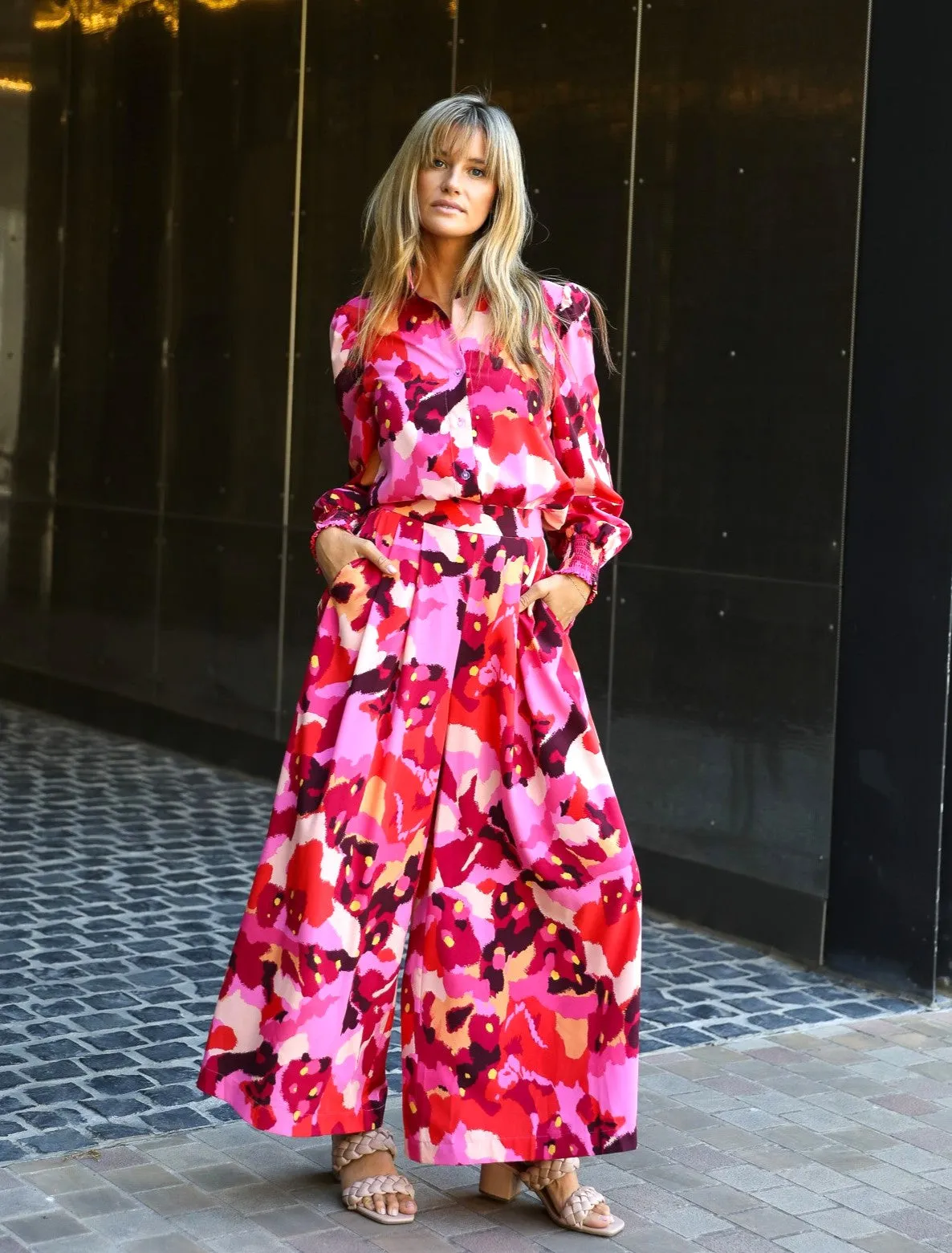 Alva Culottes - Red Print