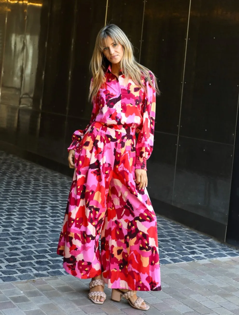 Alva Culottes - Red Print