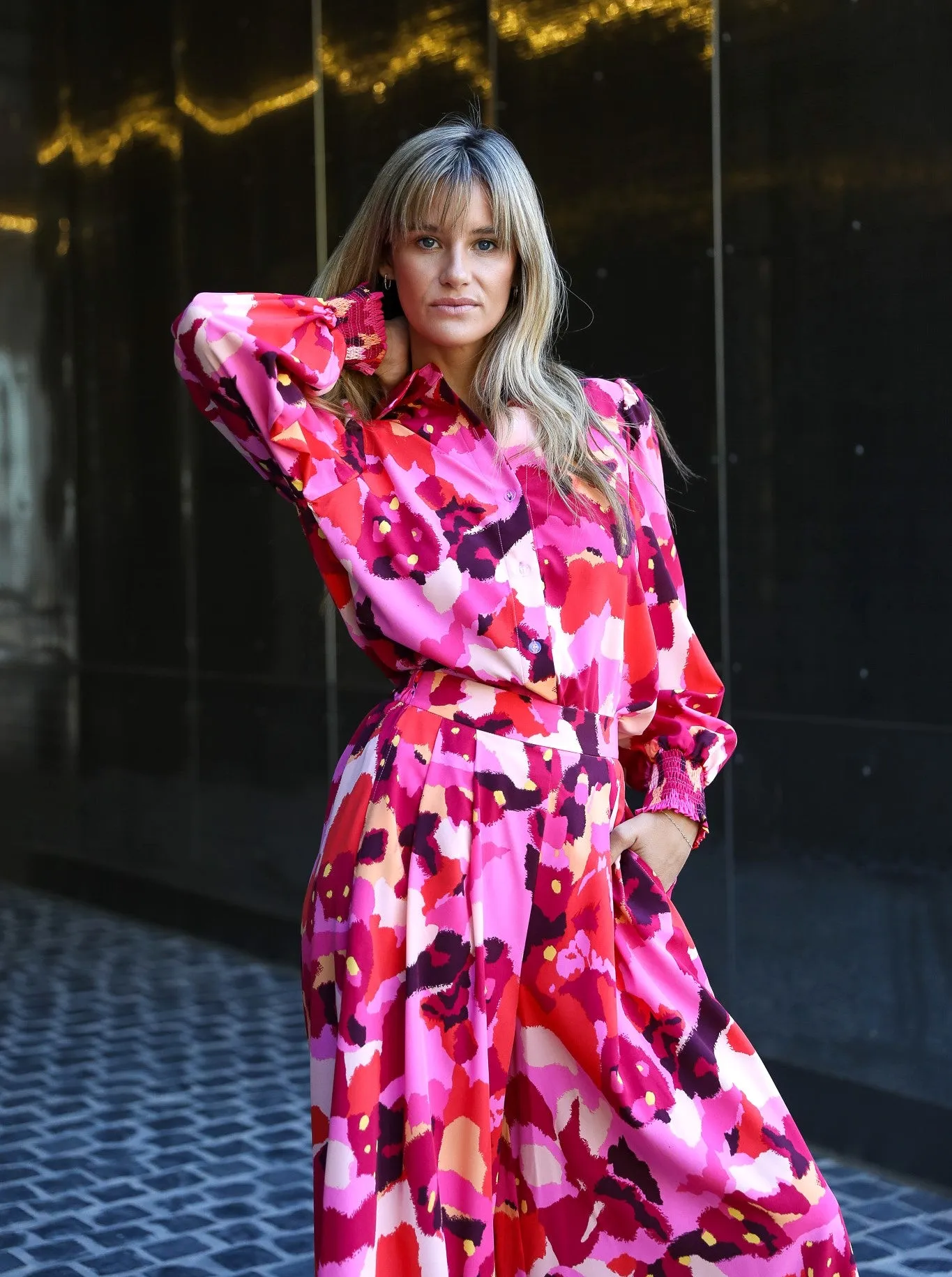 Alva Culottes - Red Print