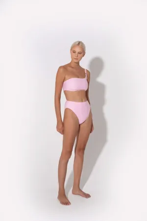 Annie One Shoulder Bandeau Top Powder