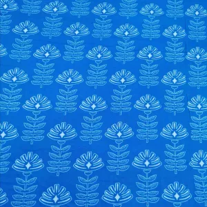 Art Gallery Rayon, Etched Blooms in Cobalt
