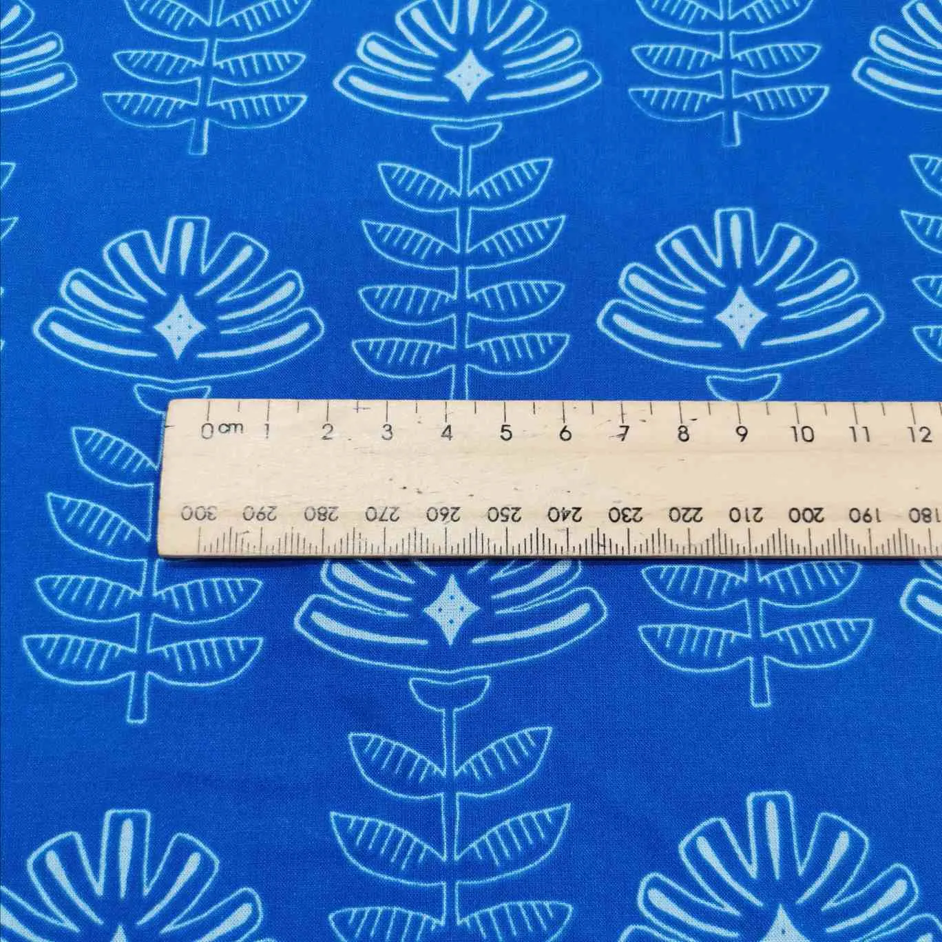 Art Gallery Rayon, Etched Blooms in Cobalt