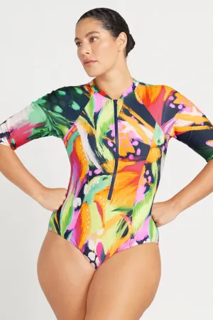 ARTESANDS- WOMEN'S 1PC CHELONA SEURAT SHORT SLEEVE SUN SUIT