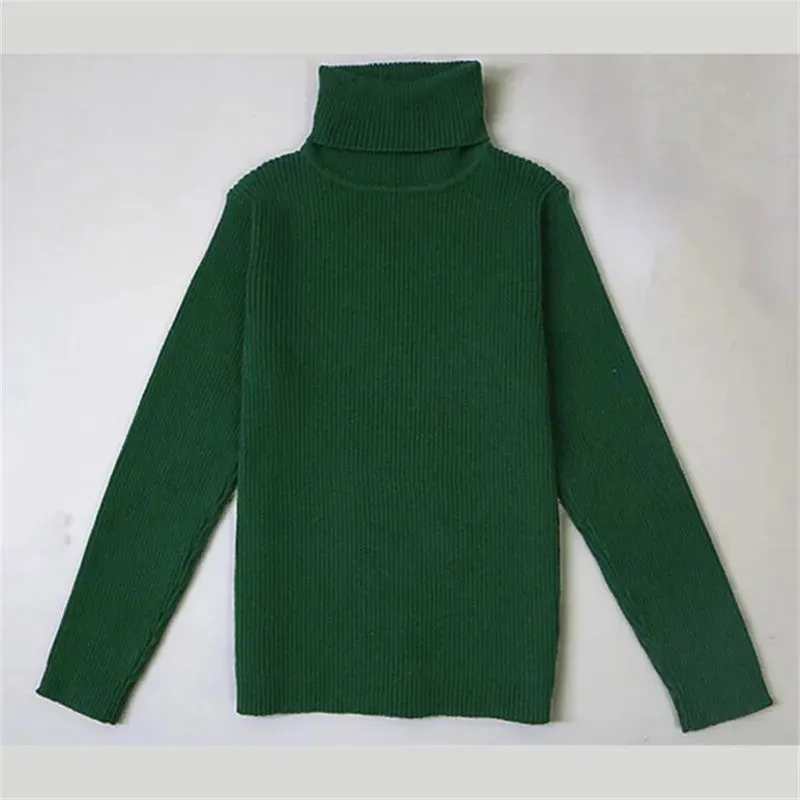 Baby Girls & Boys Winter Turtleneck Knitted Sweaters