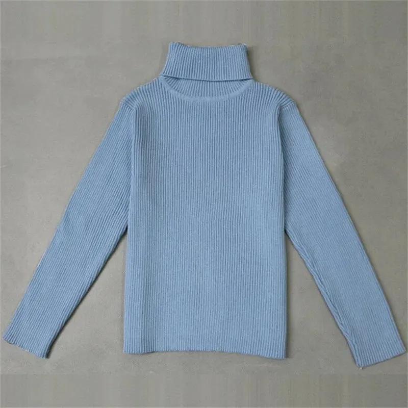 Baby Girls & Boys Winter Turtleneck Knitted Sweaters