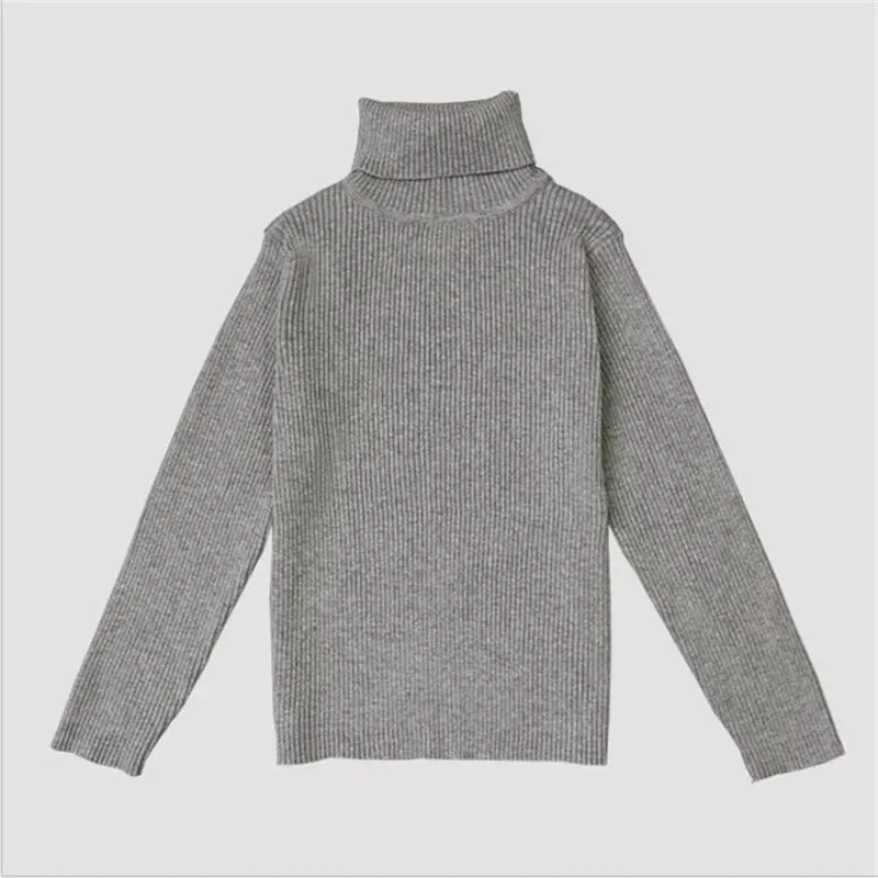 Baby Girls & Boys Winter Turtleneck Knitted Sweaters