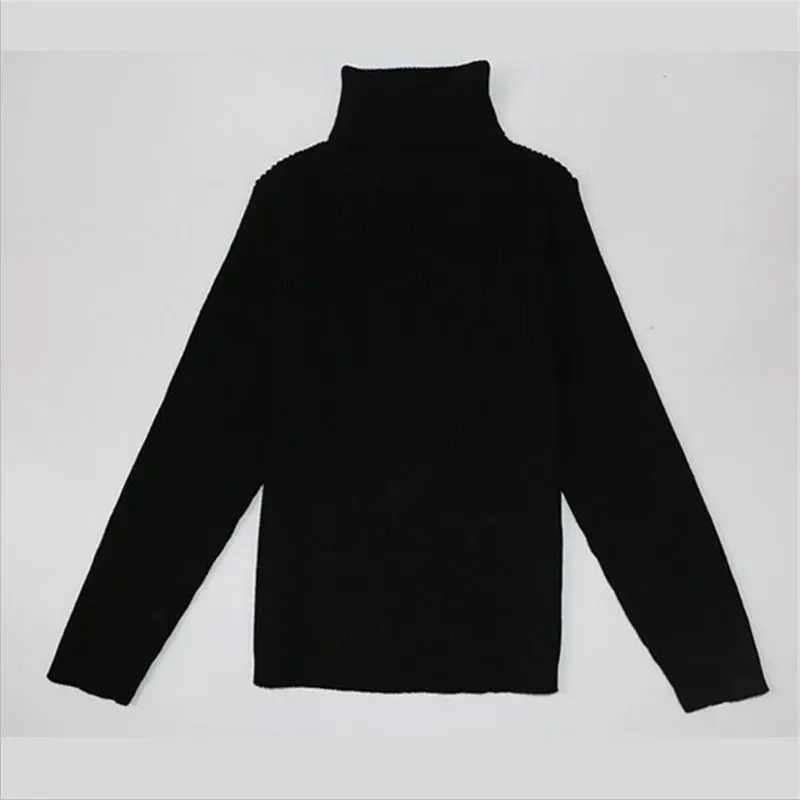 Baby Girls & Boys Winter Turtleneck Knitted Sweaters