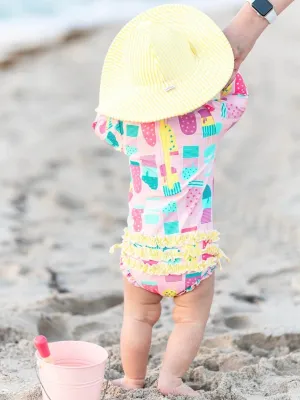 Baby Girls Ice Cream Social One Piece Rash Guard
