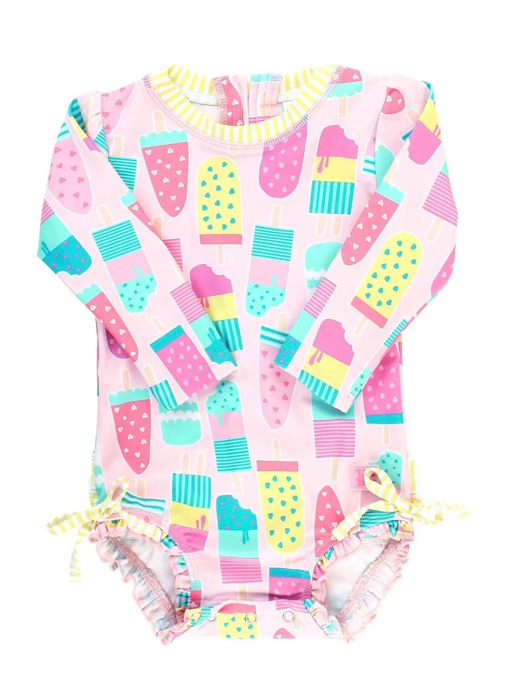 Baby Girls Ice Cream Social One Piece Rash Guard