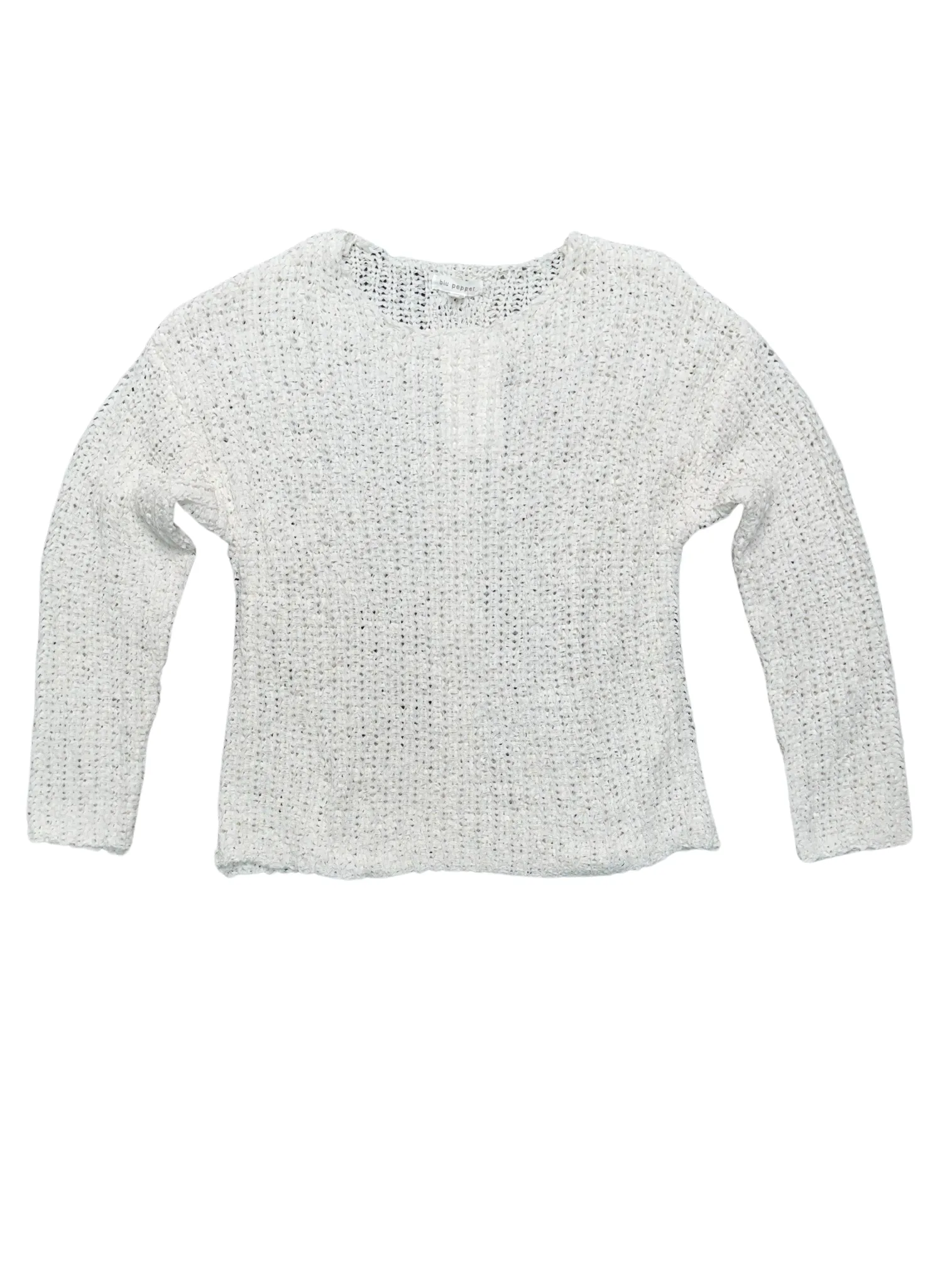 Back Buttoned Pullover in Ivory