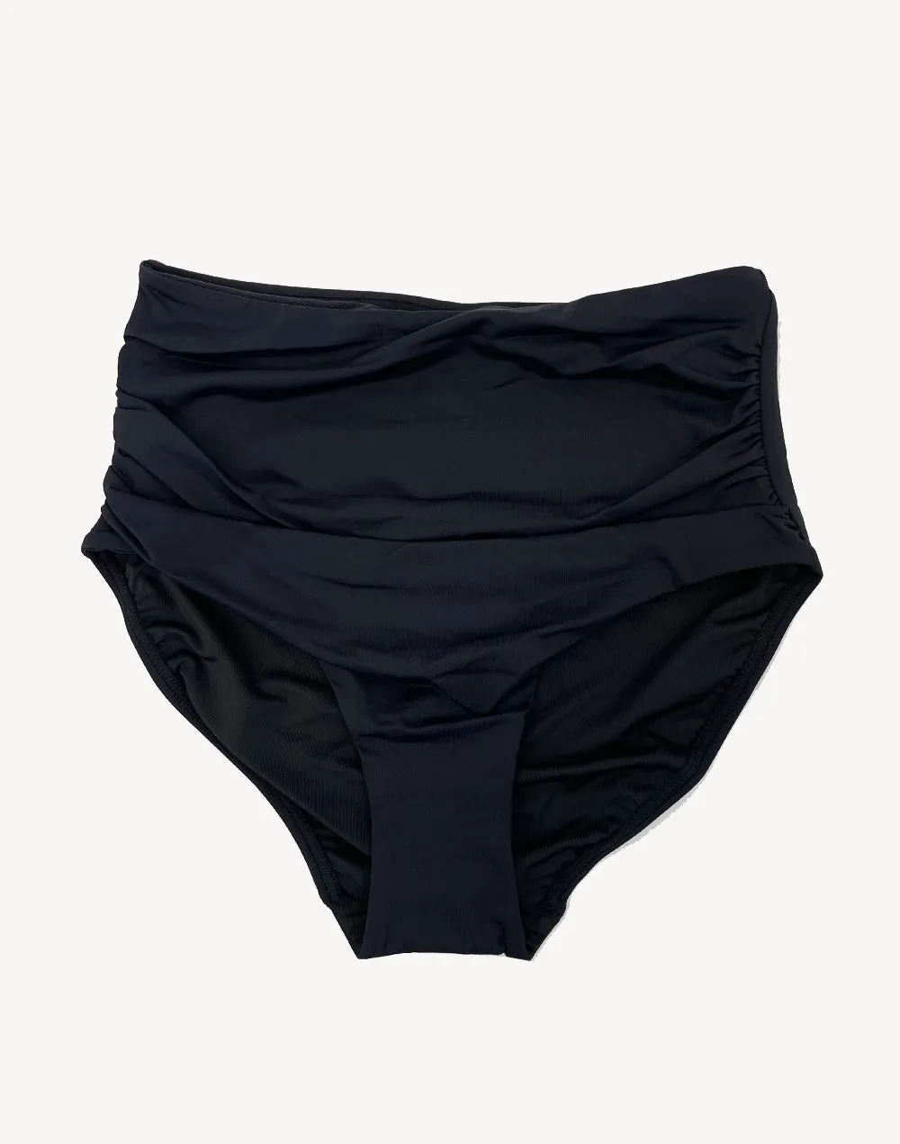 Basix Gathered High Waist Bikini Bottom