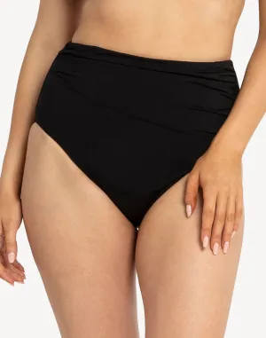 Basix Gathered High Waist Bikini Bottom