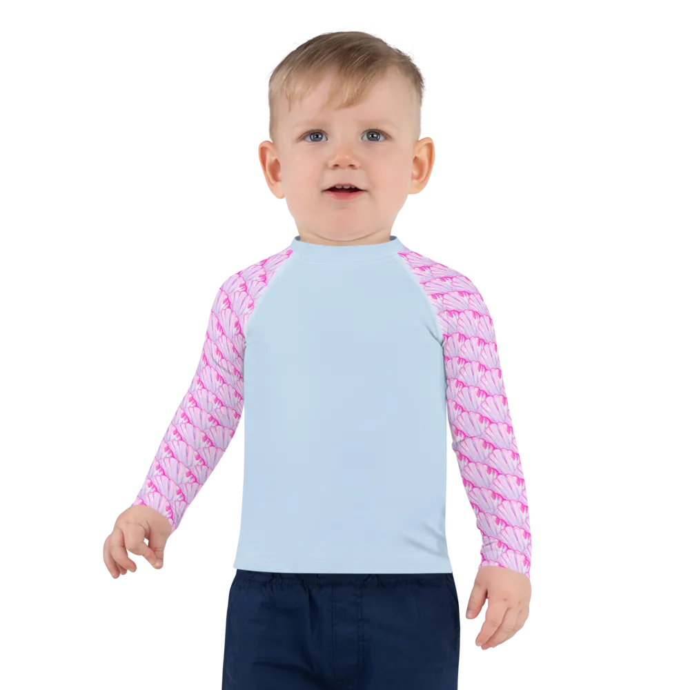 Big Shell Kids Rash Guard Size 2T-7