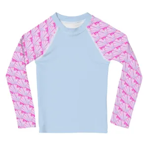 Big Shell Kids Rash Guard Size 2T-7