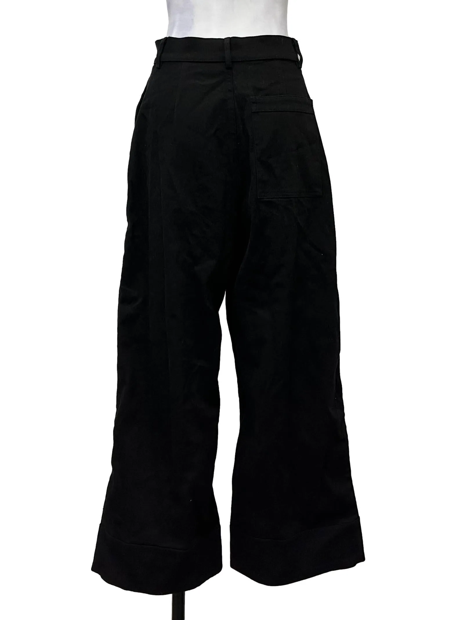 Black Flair Leg Trousers OSN
