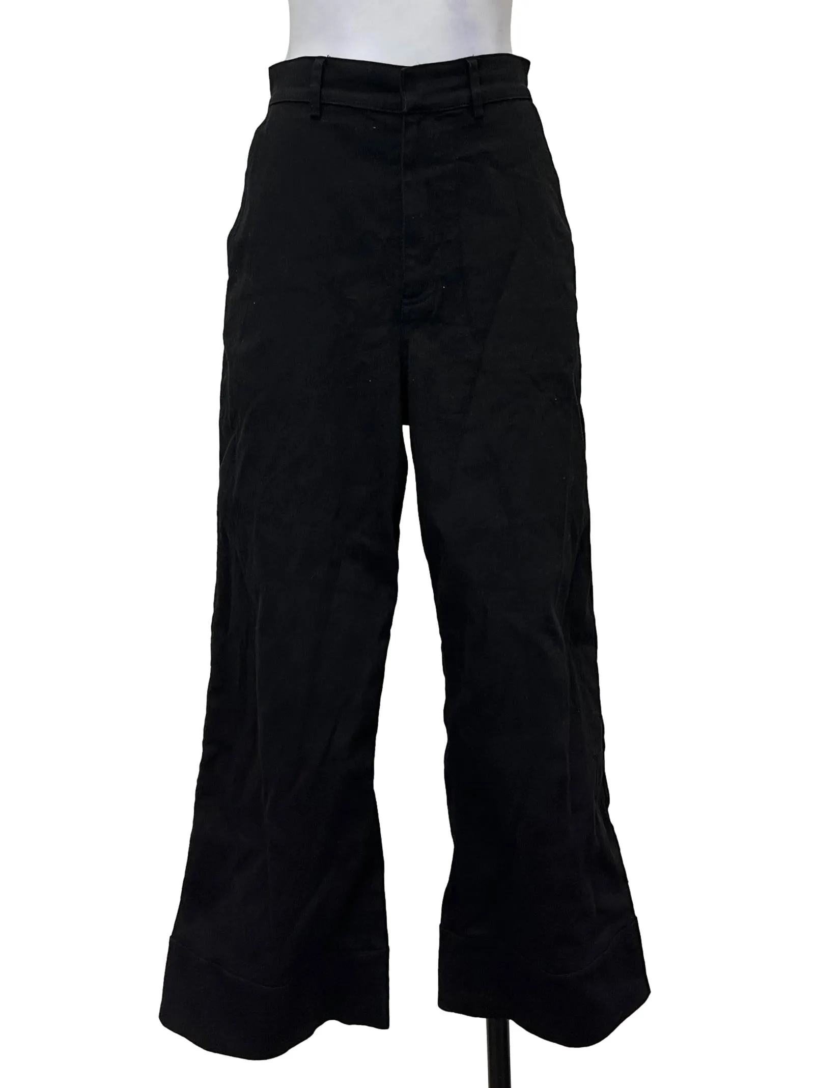 Black Flair Leg Trousers OSN