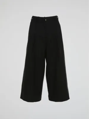 Black Pleated Culottes