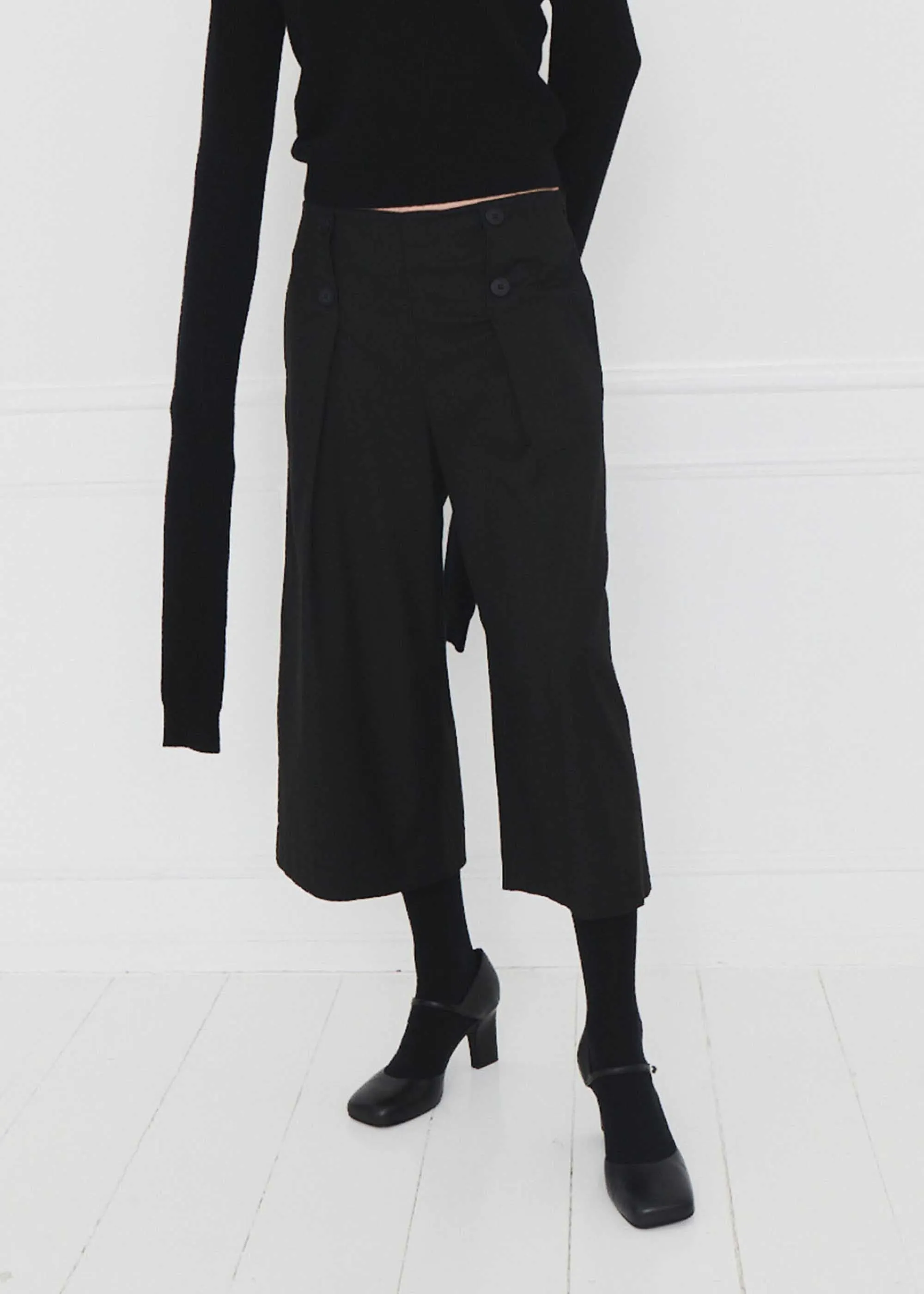 Black Sailor Culottes