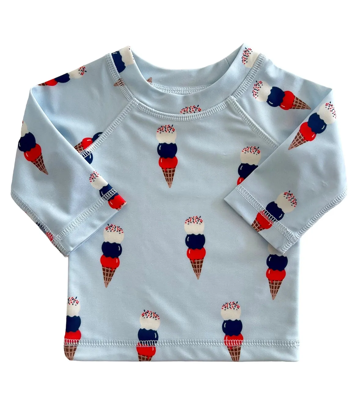 Blue Ice Cream / Maiui Rashguard / Upf 50 