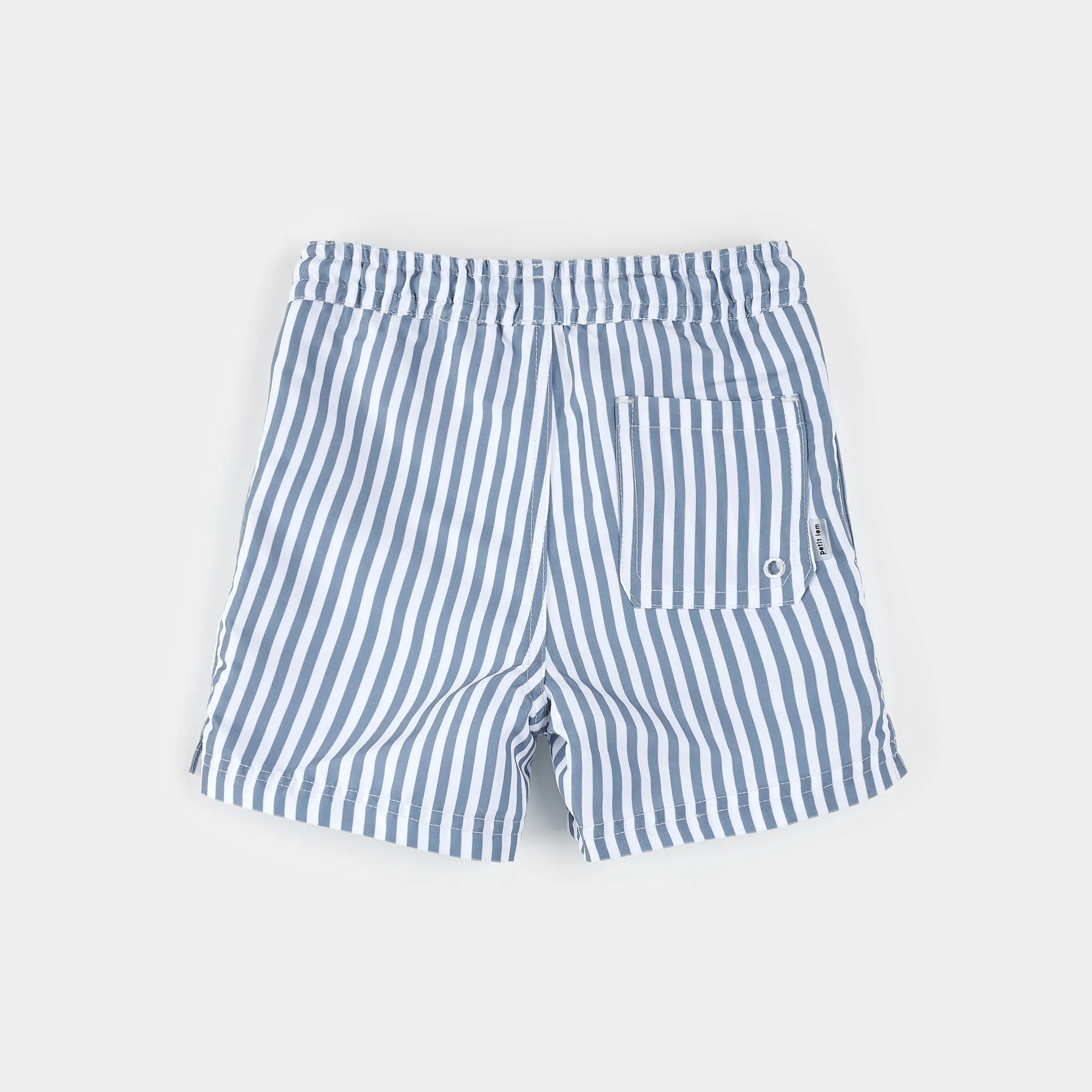 Blue Striped Swim Trunks