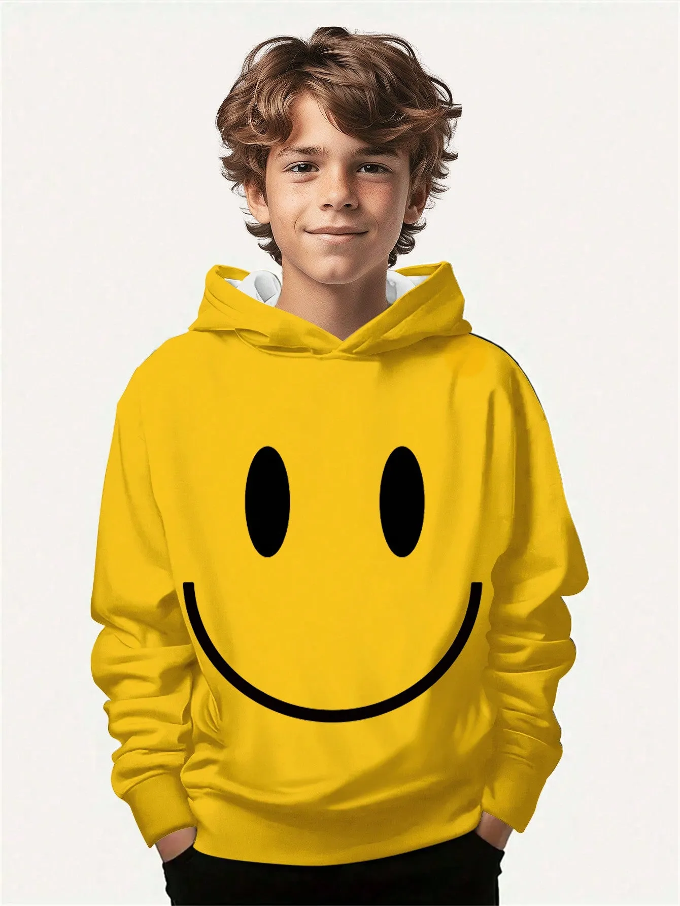 Cartoon hoodies|SHEIN Tween Boy Casual Simple Cartoon Spider Print Loose Fit Hoodies
