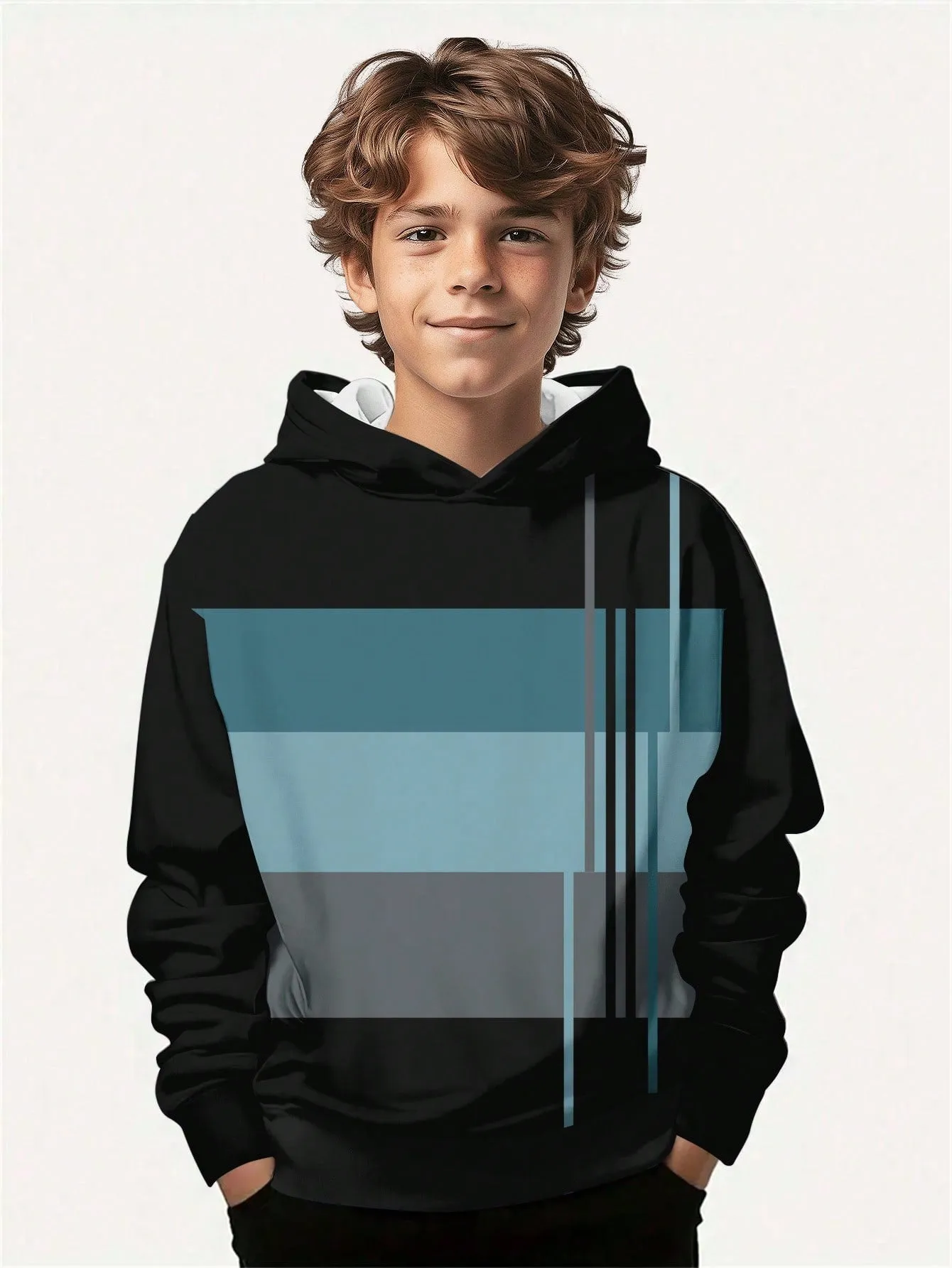 Cartoon hoodies|SHEIN Tween Boy Casual Simple Cartoon Spider Print Loose Fit Hoodies