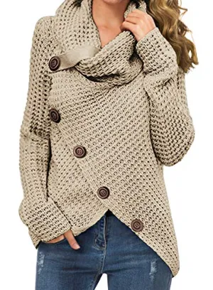 Chunky Button Knit Sweater