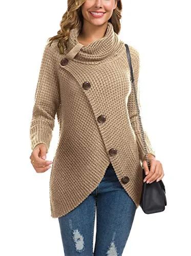 Chunky Button Knit Sweater