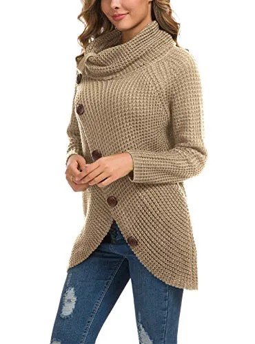 Chunky Button Knit Sweater