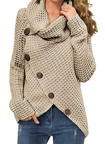 Chunky Button Knit Sweater