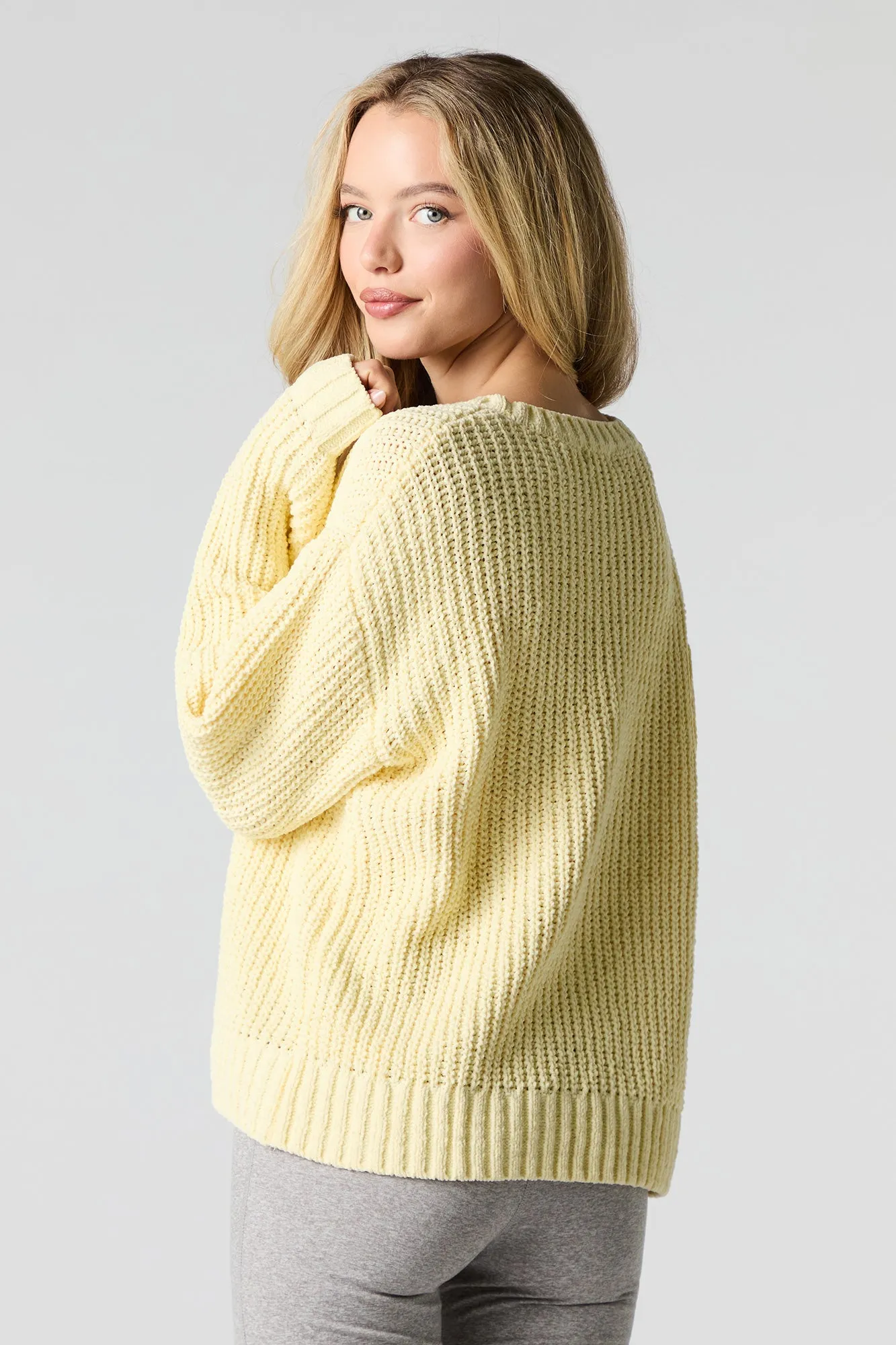 Chunky Knit Crewneck Sweater