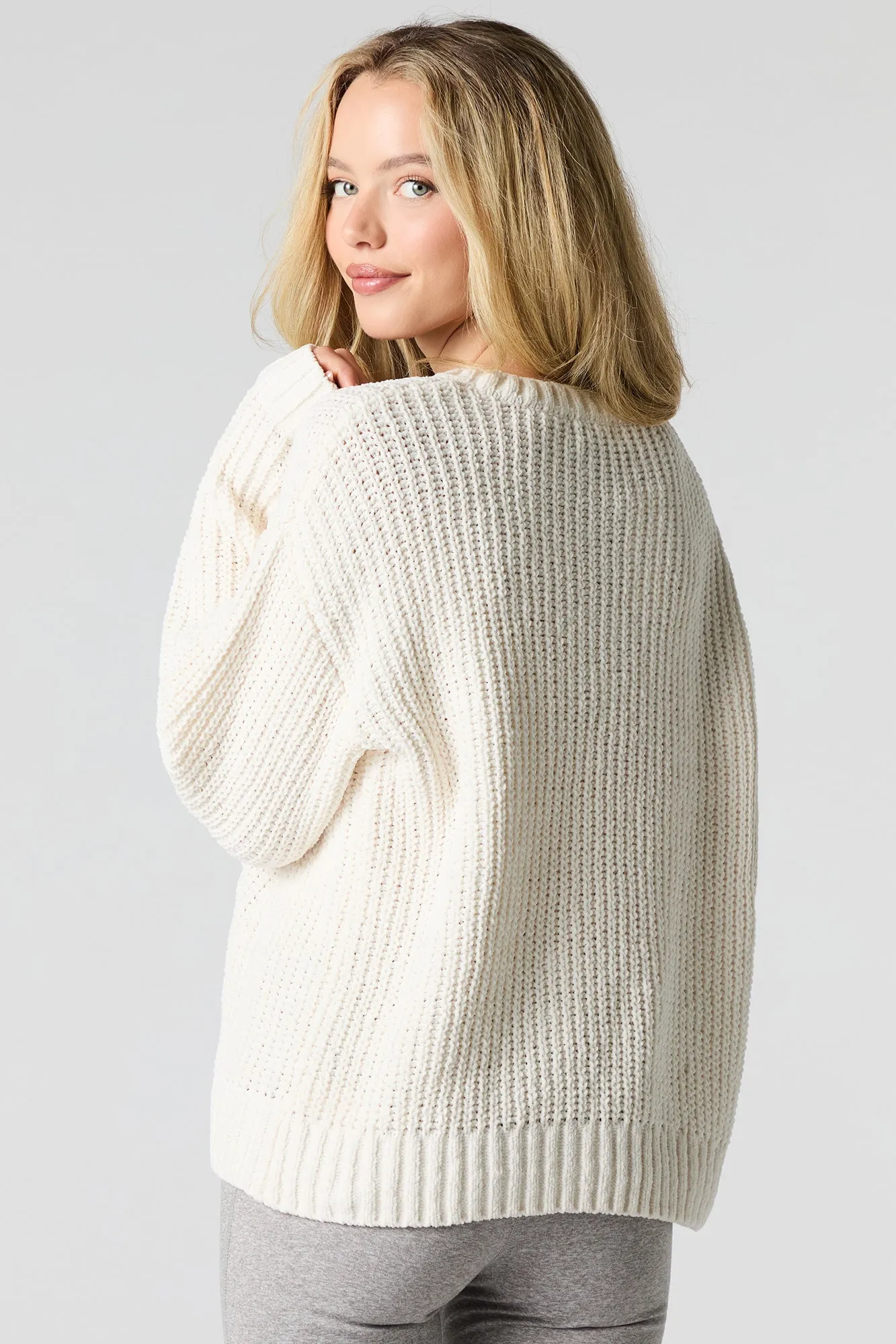 Chunky Knit Crewneck Sweater