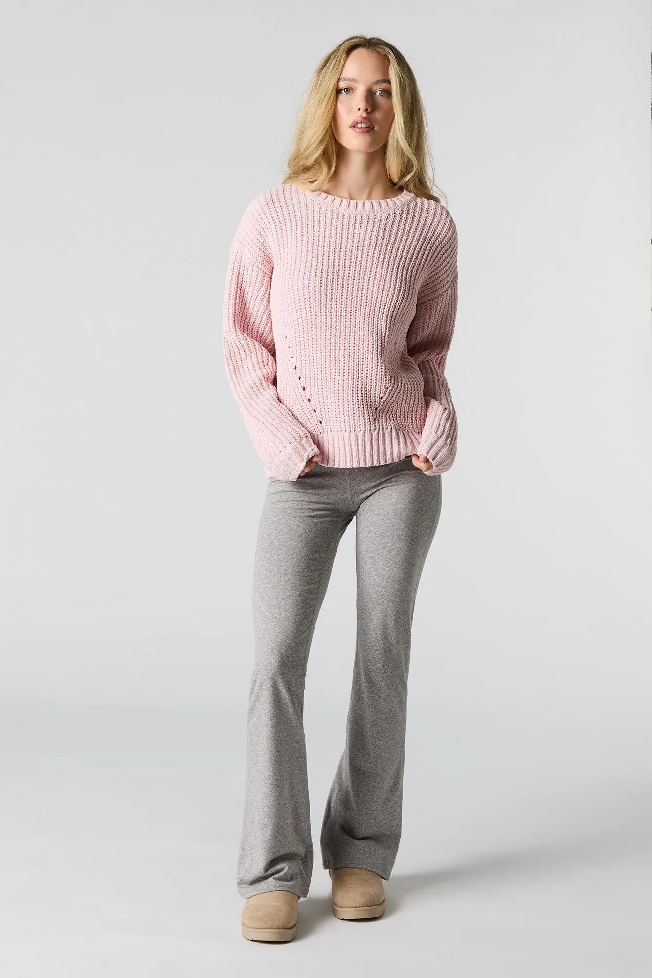 Chunky Knit Crewneck Sweater