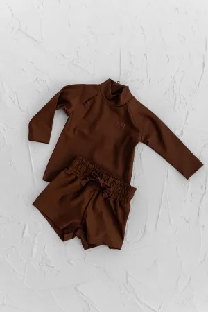 Cinnamon Rash Shirt - Chocolate
