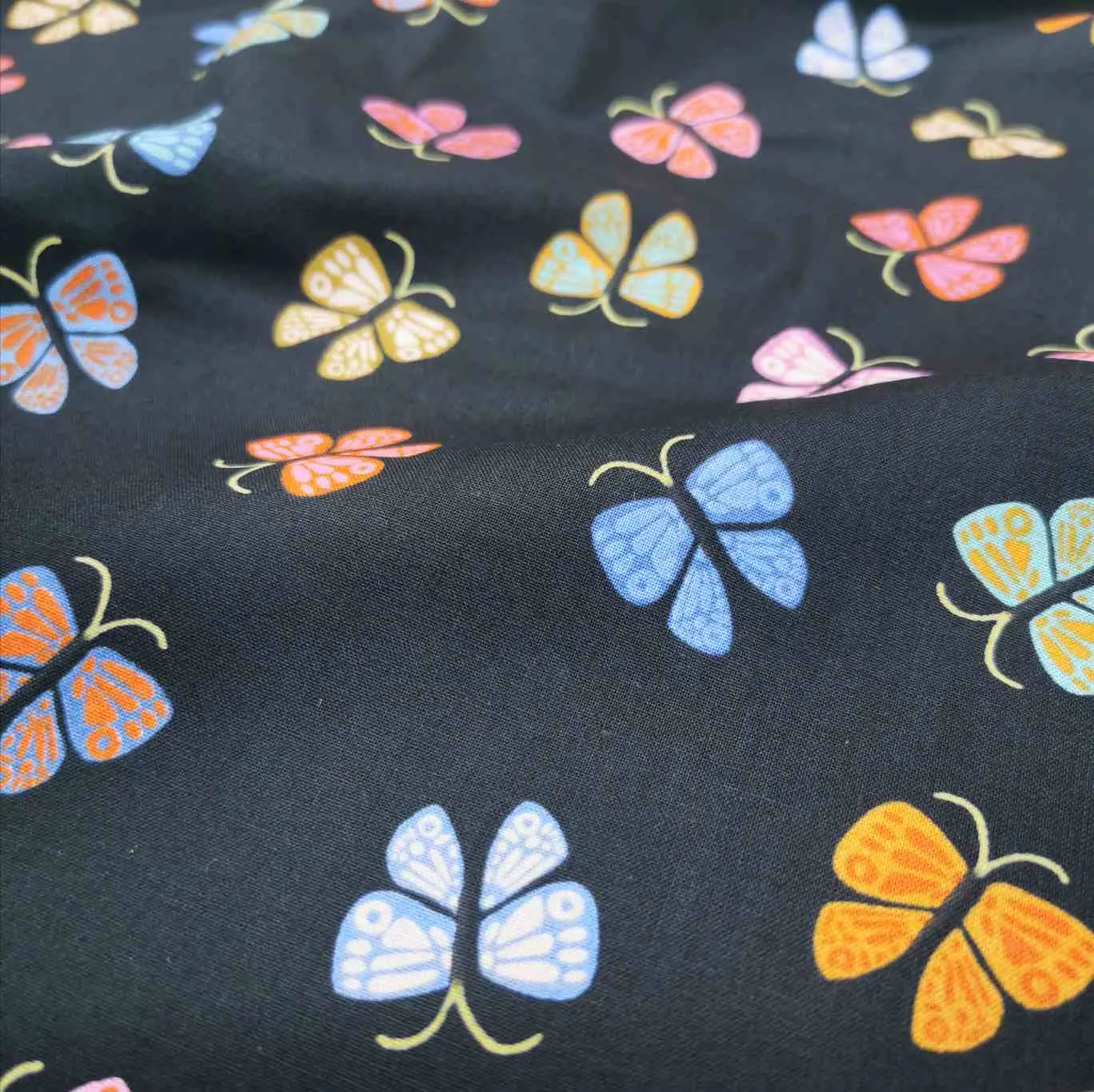 Cotton, Ooh Lucky Lucky Black by Ruby Star Society
