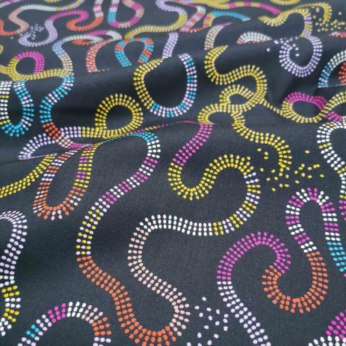 Cotton, Pivot on Black by Ruby Star Society