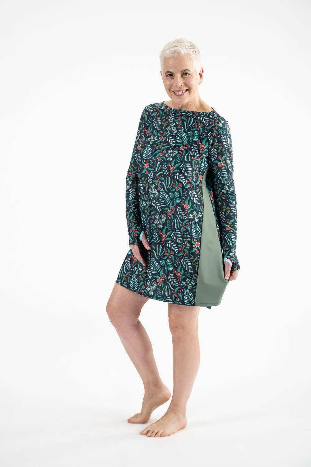 Cover Up Rashie Dress flowering gum print