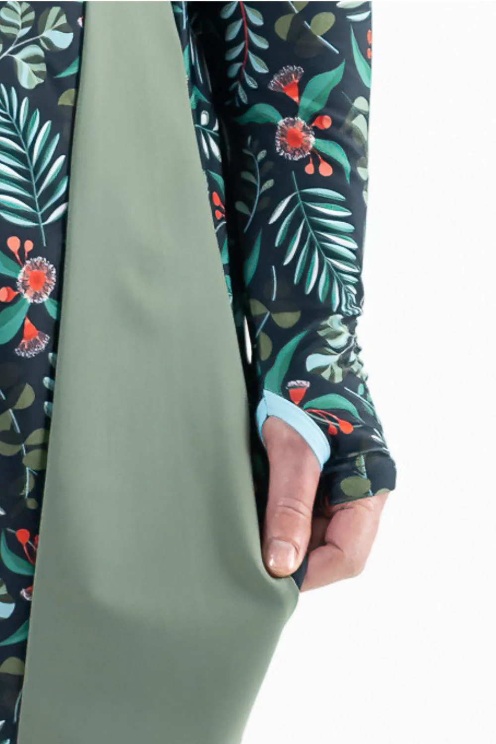 Cover Up Rashie Dress flowering gum print