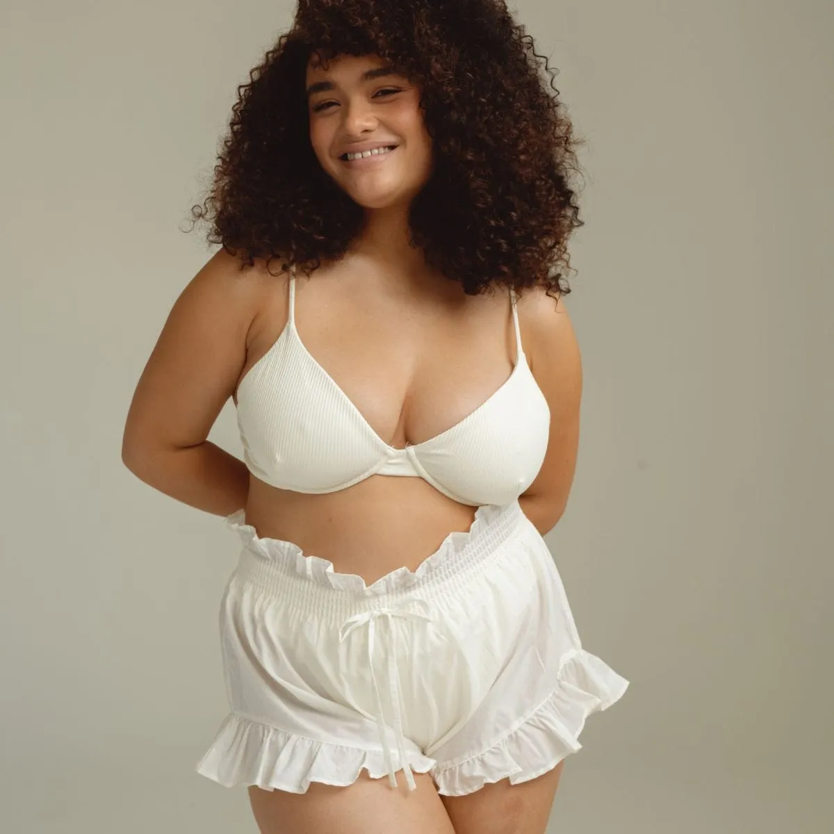 Cream Boho Short