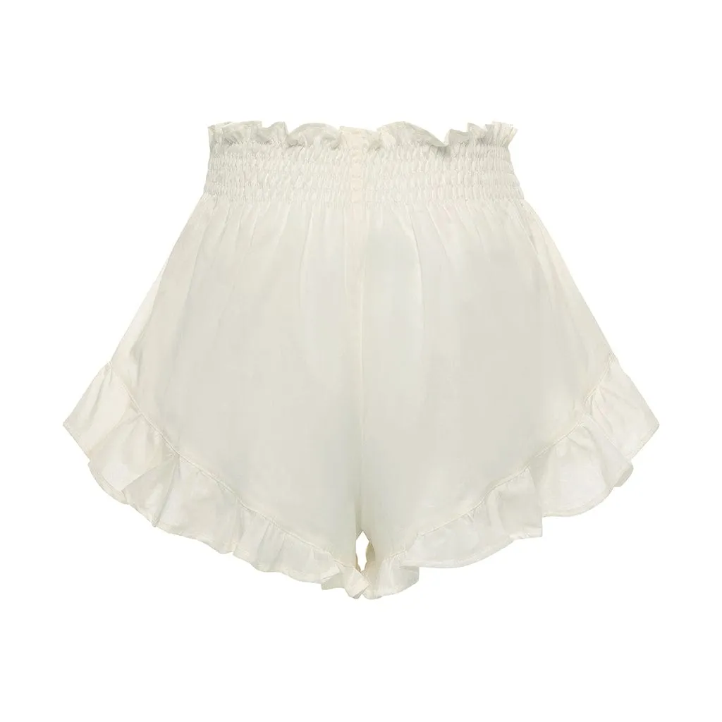 Cream Boho Short